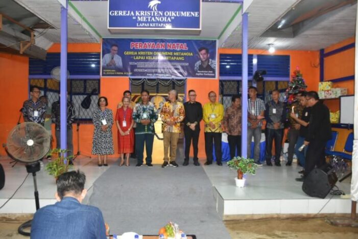 Bupati Hadiri Perayaan Natal Warga Binaan di Lapas Ketapang