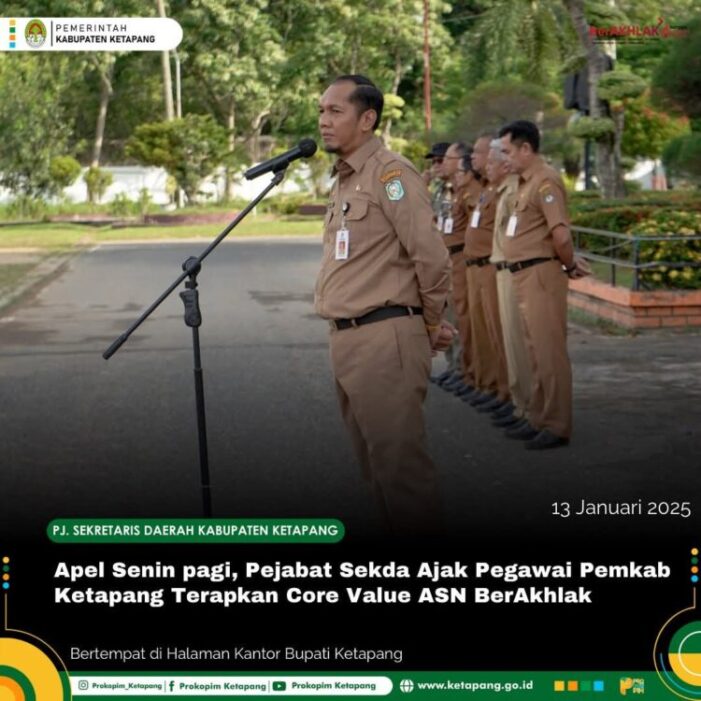 Pj Sekda Ajak Terapkan Core Value ASN BerAkhlak