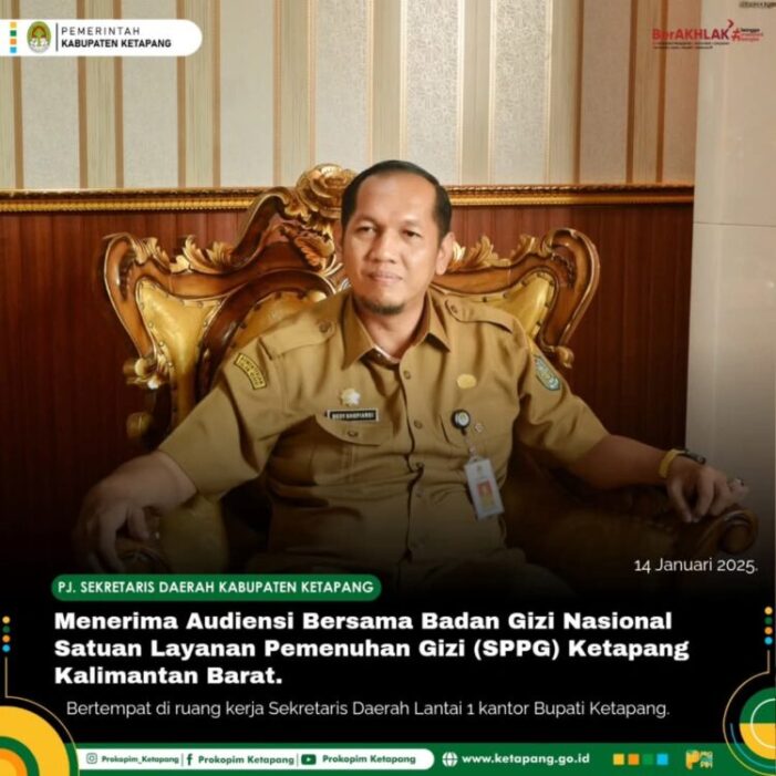 Pj Sekda Terima Audiensi Badan Gizi Nasional