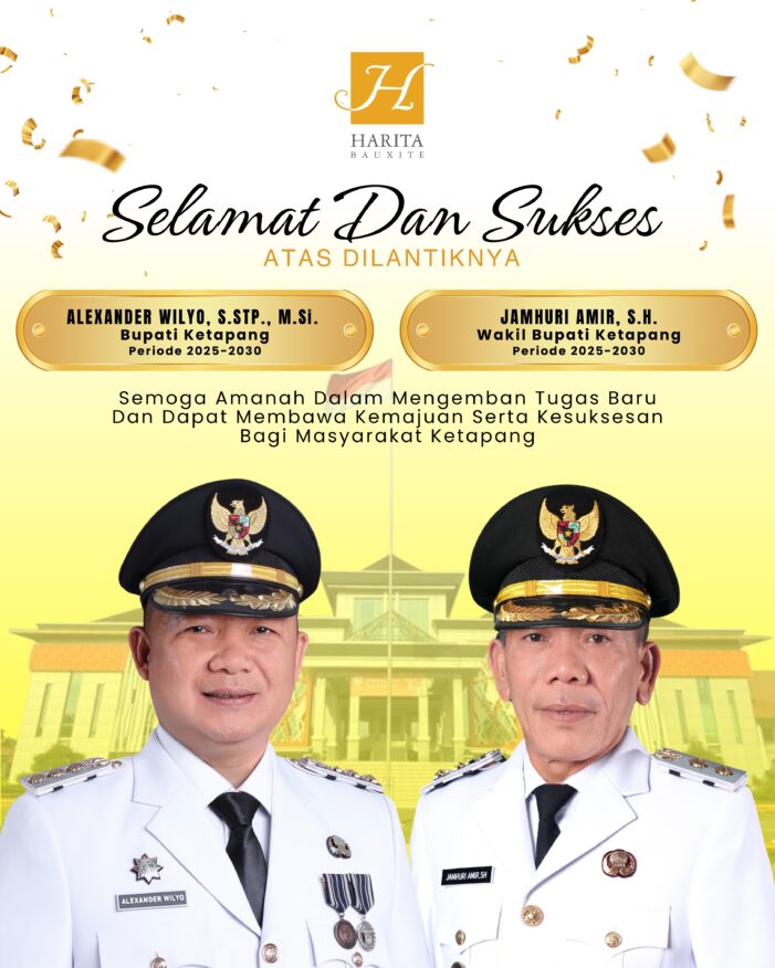 IKLAN UCAPAN HARITA BAUXITE PELANTIKAN BUPATI & WAKIL BUPATI KETAPANG