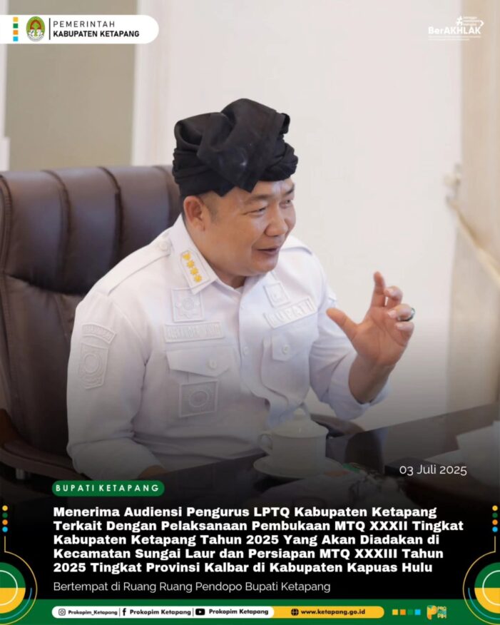 Bupati menerima Audiensi pengurus LPTQ Ketapang