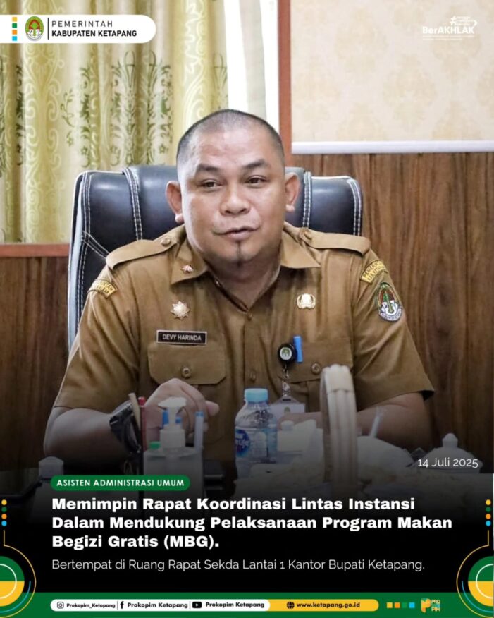 Pemkab Ketapang Siap Dukung Pelaksanaan Program Makanan Bergizi Gratis (MBG)