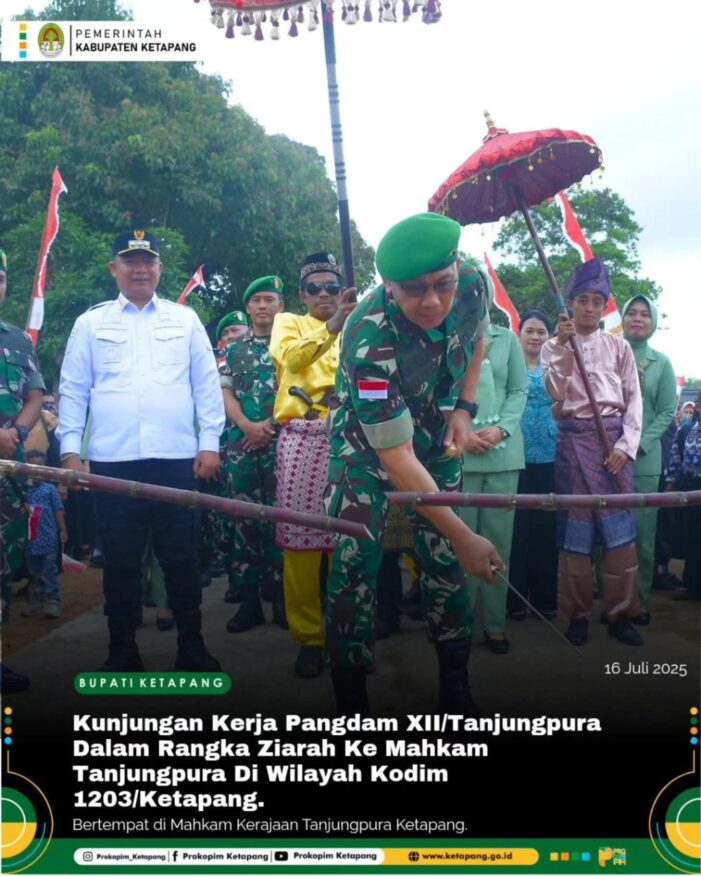 Bupati Ketapang Dampingi Pangdam XII/Tanjungpura Ziarah ke Makam Raja Tanjungpura