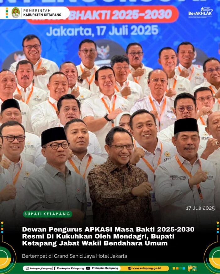 Bupati Ketapang Dikukuhkan Sebagai Wakil Bendahara Umum APKASI