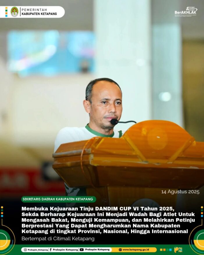 Sekda Buka Kejuraan Tinju Dandim CUP ke VI