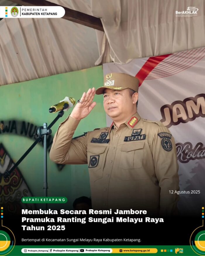 Bupati Buka Jambore Kecamatan Sungai Melayu Rayak
