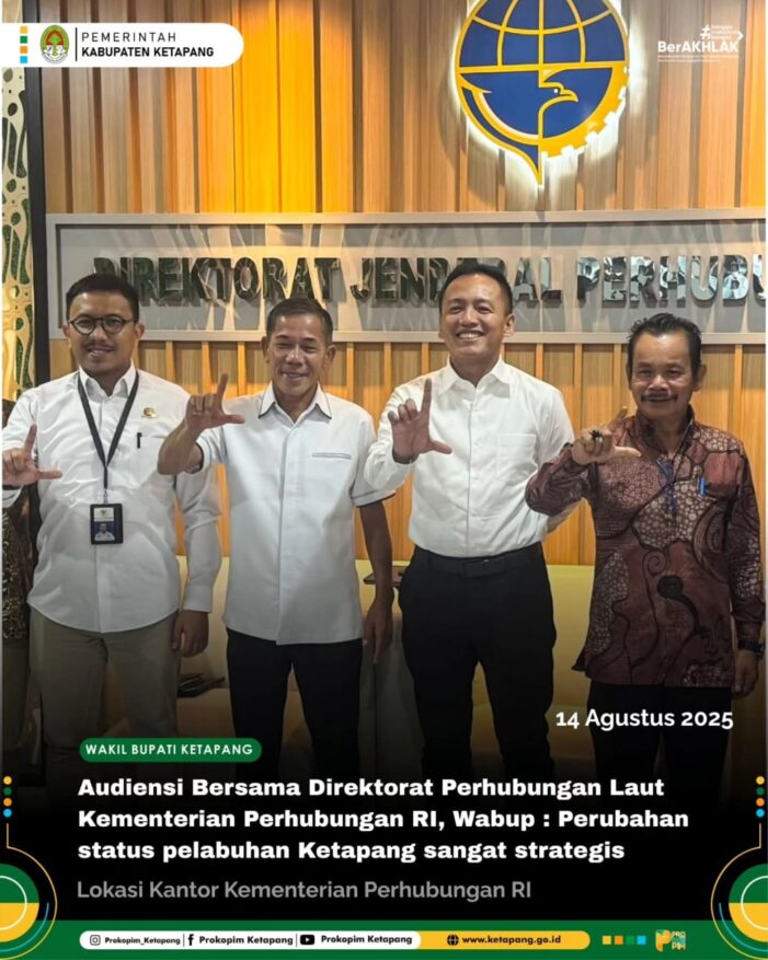 Wabup Ketapang Tindaklanjuti Progres Status Pelabuhan Penyebarangan