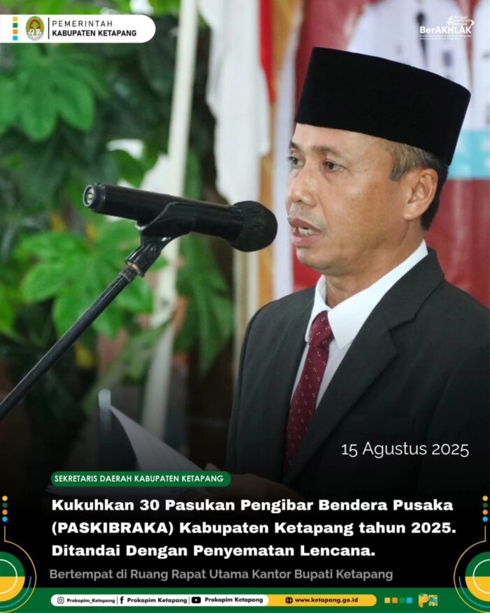 Sekda Kukuhkan 30 Anggota Paskibraka Jelang HUT RI Ke-80