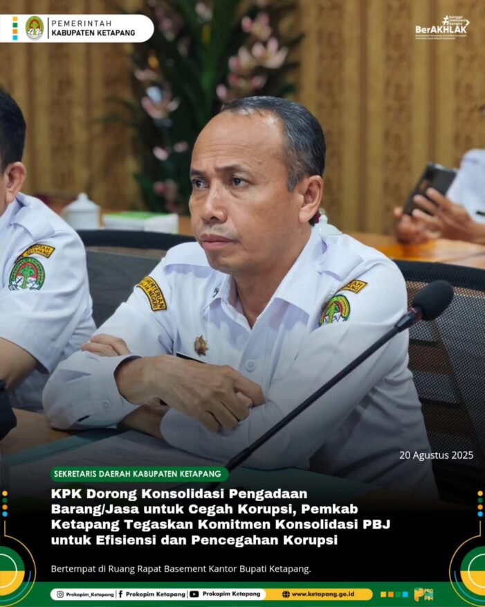 Pemkab Ketapang Tegaskan Komitmen Konsolidasi PBJ untuk Efisiensi dan Pencegahan Korupsi