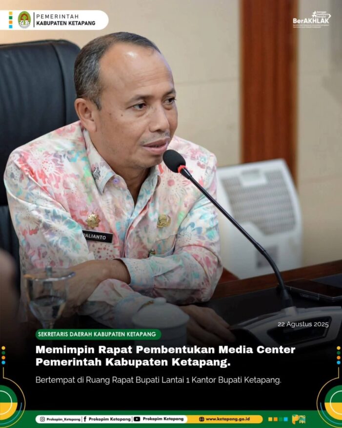 Sekda Pimpim Rapat Pembentukam Media Center Pemerintah