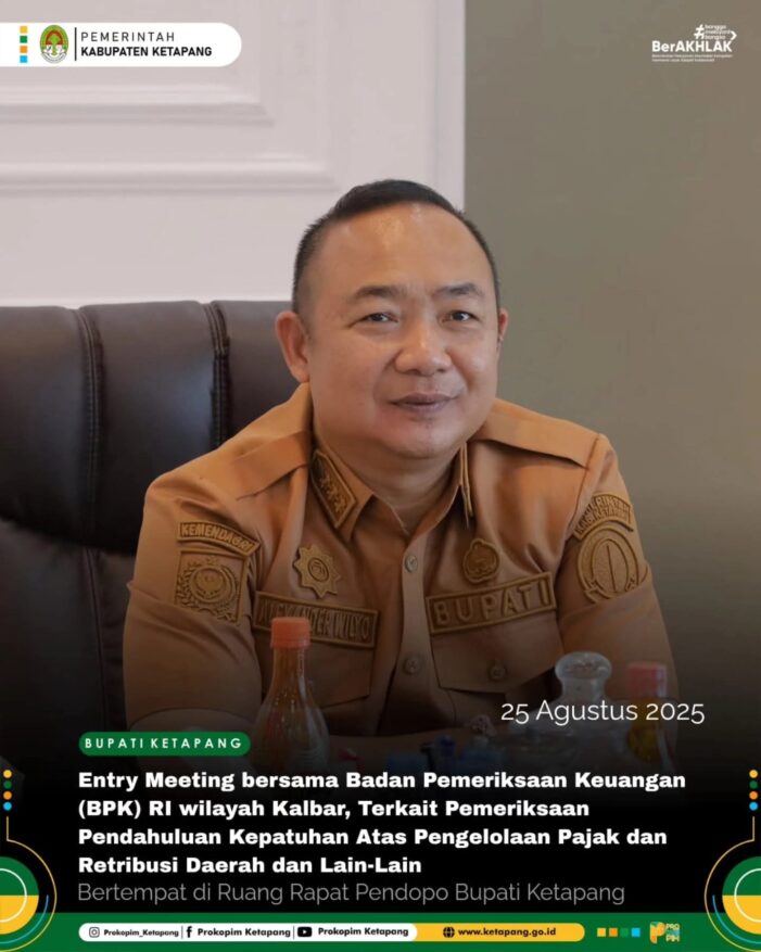 Bupati Entry Meeting bersama Badan Pemeriksaan Keuangan RI