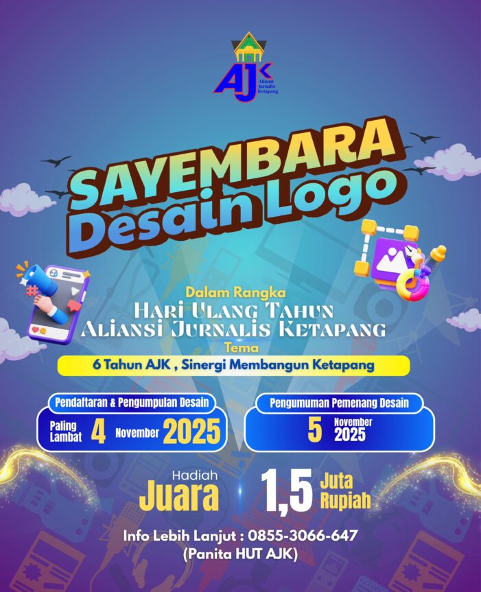 AJK Gelar Sayembara Desain Logo HUT ke-6, Semangat Kolaborasi “Membangun Ketapang”