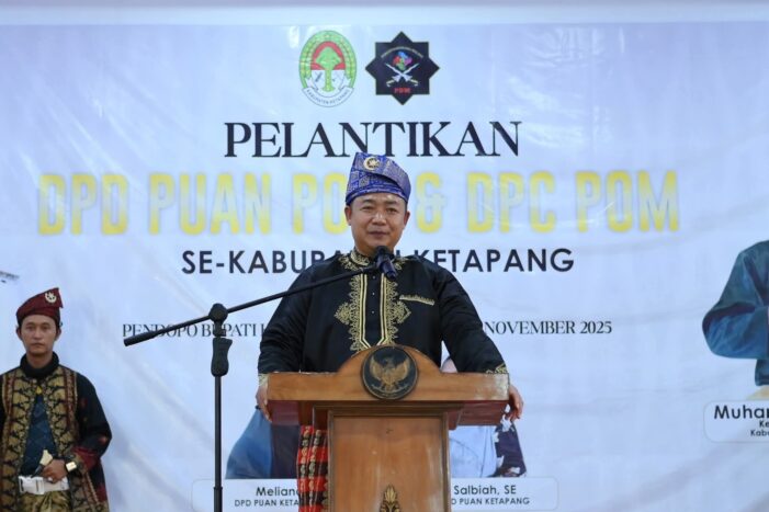 Bupati Hadiri Pelantikan DPD Puan POM dan DPC POM Ketapang