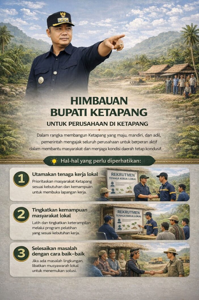 Demi Kesejahteraan Daerah, Bupati Ketapang Minta Perusahaan Utamakan Tenaga Lokal