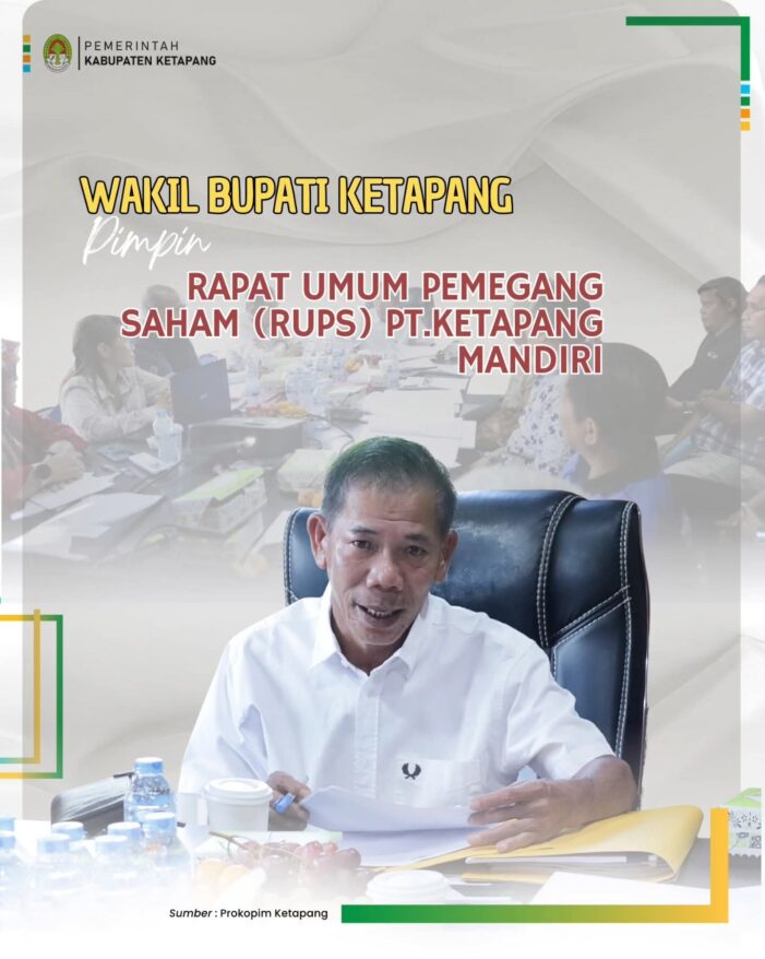 Wakil Bupati Ketapang Pimpin RUPS PT Ketapang Mandiri