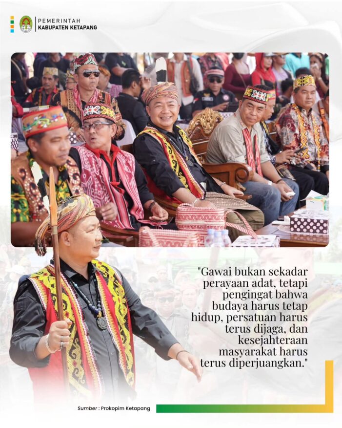 Bupati Ketapang Resmi Buka Gawai Adat Dayak VI Nanga Tayap