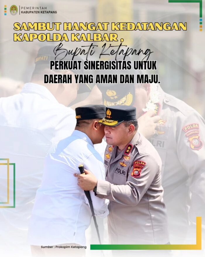 Bupati Ketapang Sambut Kapolda Kalbar dengan Prosesi Adat