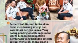 Bupati Terima Audiensi Plt. Kalapas, Bahas Remisi, Pembinaan Warga Binaan