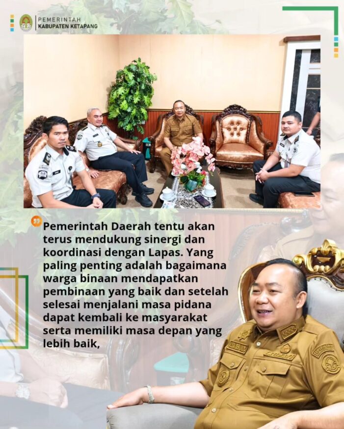 Bupati Terima Audiensi Plt. Kalapas, Bahas Remisi, Pembinaan Warga Binaan