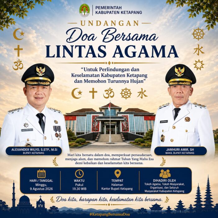 Ikhtiar Hadapi Kekeringan, Pemkab Ketapang Gelar Doa Bersama Lintas Agama