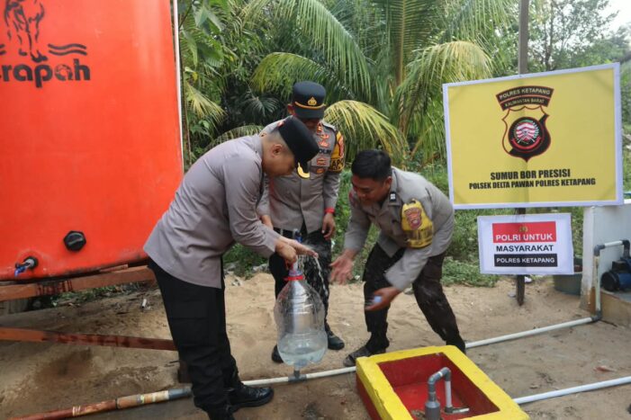 Kapolres Ketapang Serahkan Sumur Bor Presisi ke Ponpes Tahfidzul Qur’an Al Muttaqin